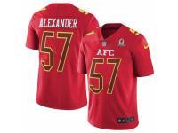 Men's Nike Kansas City Chiefs #57 D.J. Alexander Limited Red 2017 Pro Bowl NFL Jersey