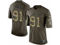Men's Nike Kansas City Chiefs #91 Tamba Hali Limited Green Salute to Service NFL Jersey