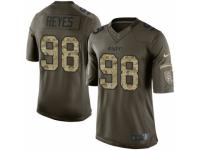 Men's Nike Kansas City Chiefs #98 Kendall Reyes Limited Green Salute to Service NFL Jersey