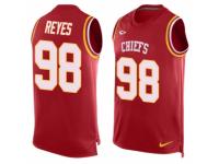 Men's Nike Kansas City Chiefs #98 Kendall Reyes Red Player Name & Number Tank Top NFL Jersey