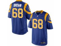 Men's Nike Los Angeles Rams #68 Jamon Brown Limited Royal Blue Alternate NFL Jersey