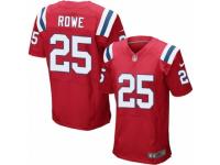 Men's Nike New England Patriots #25 Eric Rowe Elite Red Alternate NFL Jersey
