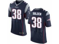 Men's Nike New England Patriots #38 Brandon Bolden Elite Navy Blue Team Color NFL Jersey