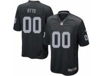 Men's Nike Oakland Raiders #0 Jim Otto Game Black Team Color NFL Jersey