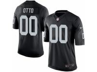 Men's Nike Oakland Raiders #0 Jim Otto Limited Black Team Color NFL Jersey