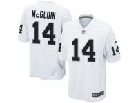 Men's Nike Oakland Raiders #14 Matt McGloin Game White NFL Jersey