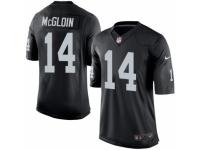 Men's Nike Oakland Raiders #14 Matt McGloin Limited Black Team Color NFL Jersey