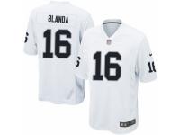 Men's Nike Oakland Raiders #16 George Blanda Game White NFL Jersey