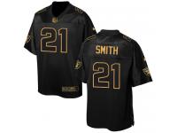 Men's Nike Oakland Raiders #21 Sean Smith Elite Black Pro Line Gold Collection NFL Jersey