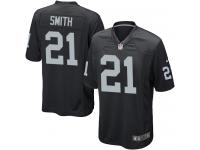 Men's Nike Oakland Raiders #21 Sean Smith Game Black Team Color NFL Jersey