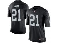 Men's Nike Oakland Raiders #21 Sean Smith Limited Black Team Color NFL Jersey