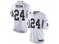 Men's Nike Oakland Raiders #24 Willie Brown Limited White NFL Jersey