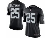 Men's Nike Oakland Raiders #25 Fred Biletnikoff Limited Black Team Color NFL Jersey