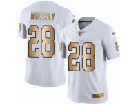 Men's Nike Oakland Raiders #28 Latavius Murray Limited White Gold Rush NFL Jersey