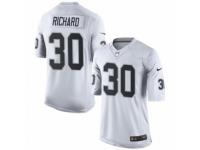 Men's Nike Oakland Raiders #30 Jalen Richard Limited White NFL Jersey