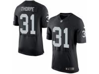 Men's Nike Oakland Raiders #31 Neiko Thorpe Elite Black Team Color NFL Jersey