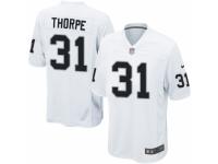 Men's Nike Oakland Raiders #31 Neiko Thorpe Game White NFL Jersey