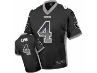 Men's Nike Oakland Raiders #4 Derek Carr Limited Black Drift Fashion NFL Jersey