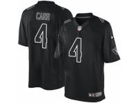 Men's Nike Oakland Raiders #4 Derek Carr Limited Black Impact NFL Jersey