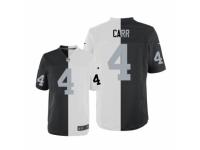 Men's Nike Oakland Raiders #4 Derek Carr Limited Team Road Two Tone NFL Jersey