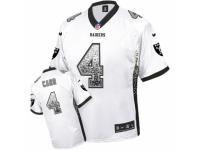 Men's Nike Oakland Raiders #4 Derek Carr Limited White Drift Fashion NFL Jersey