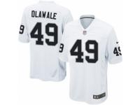 Men's Nike Oakland Raiders #49 Jamize Olawale Game White NFL Jersey