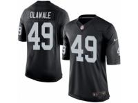 Men's Nike Oakland Raiders #49 Jamize Olawale Limited Black Team Color NFL Jersey