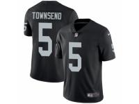 Men's Nike Oakland Raiders #5 Johnny Townsend Black Team Color Vapor Untouchable Limited Player NFL Jersey