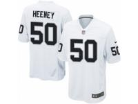 Men's Nike Oakland Raiders #50 Ben Heeney Game White NFL Jersey