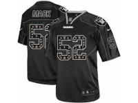 Men's Nike Oakland Raiders #52 Khalil Mack Elite New Lights Out Black NFL Jersey