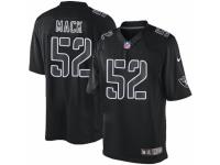 Men's Nike Oakland Raiders #52 Khalil Mack Limited Black Impact NFL Jersey