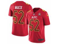 Men's Nike Oakland Raiders #52 Khalil Mack Limited Red 2017 Pro Bowl NFL Jersey