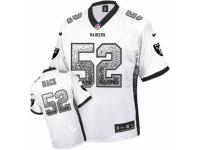 Men's Nike Oakland Raiders #52 Khalil Mack Limited White Drift Fashion NFL Jersey