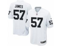 Men's Nike Oakland Raiders #57 Cory James Game White NFL Jersey
