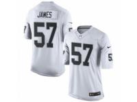 Men's Nike Oakland Raiders #57 Cory James Limited White NFL Jersey
