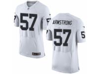 Men's Nike Oakland Raiders #57 Ray-Ray Armstrong Elite White NFL Jersey