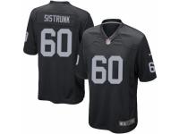 Men's Nike Oakland Raiders #60 Otis Sistrunk Game Black Team Color NFL Jersey