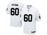 Men's Nike Oakland Raiders #60 Otis Sistrunk Game White NFL Jersey