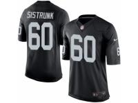 Men's Nike Oakland Raiders #60 Otis Sistrunk Limited Black Team Color NFL Jersey