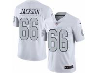 Men's Nike Oakland Raiders #66 Gabe Jackson Limited White Rush NFL Jersey