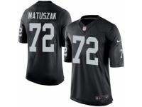 Men's Nike Oakland Raiders #72 John Matuszak Game Black Team Color NFL Jersey