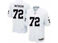 Men's Nike Oakland Raiders #72 John Matuszak Game White NFL Jersey