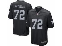 Men's Nike Oakland Raiders #72 John Matuszak Limited Black Team Color NFL Jersey