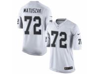 Men's Nike Oakland Raiders #72 John Matuszak Limited White NFL Jersey