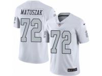 Men's Nike Oakland Raiders #72 John Matuszak Limited White Rush NFL Jersey