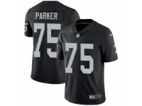 Men's Nike Oakland Raiders #75 Brandon Parker Black Team Color Vapor Untouchable Limited Player NFL Jersey