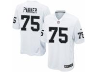 Men's Nike Oakland Raiders #75 Brandon Parker Game White NFL Jersey