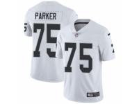 Men's Nike Oakland Raiders #75 Brandon Parker White Vapor Untouchable Limited Player NFL Jersey