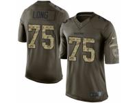 Men's Nike Oakland Raiders #75 Howie Long Limited Green Salute to Service NFL Jersey