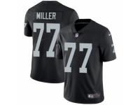 Men's Nike Oakland Raiders #77 Kolton Miller Black Team Color Vapor Untouchable Limited Player NFL Jersey